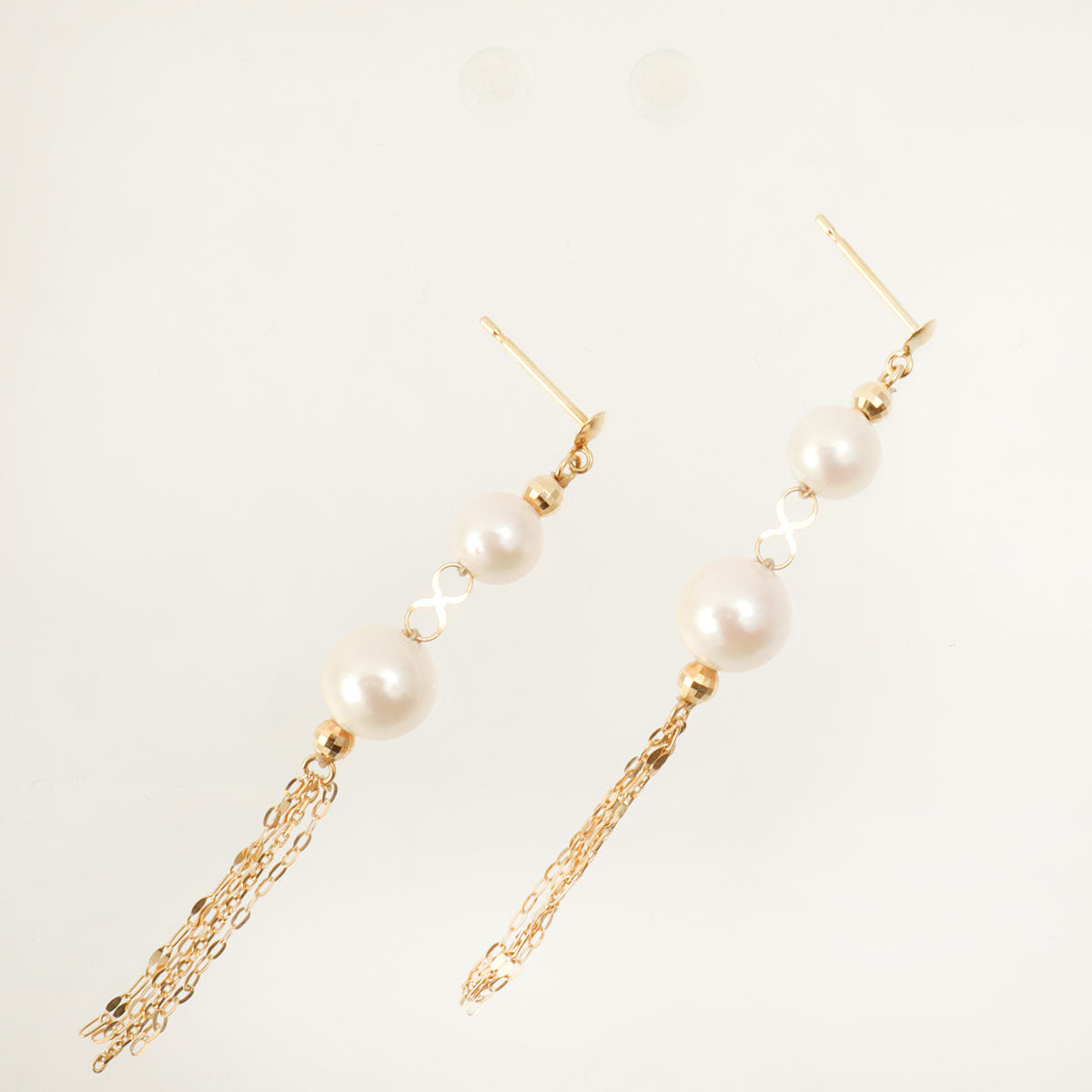 18K Akoya Pearl Dangle Earrings Gold