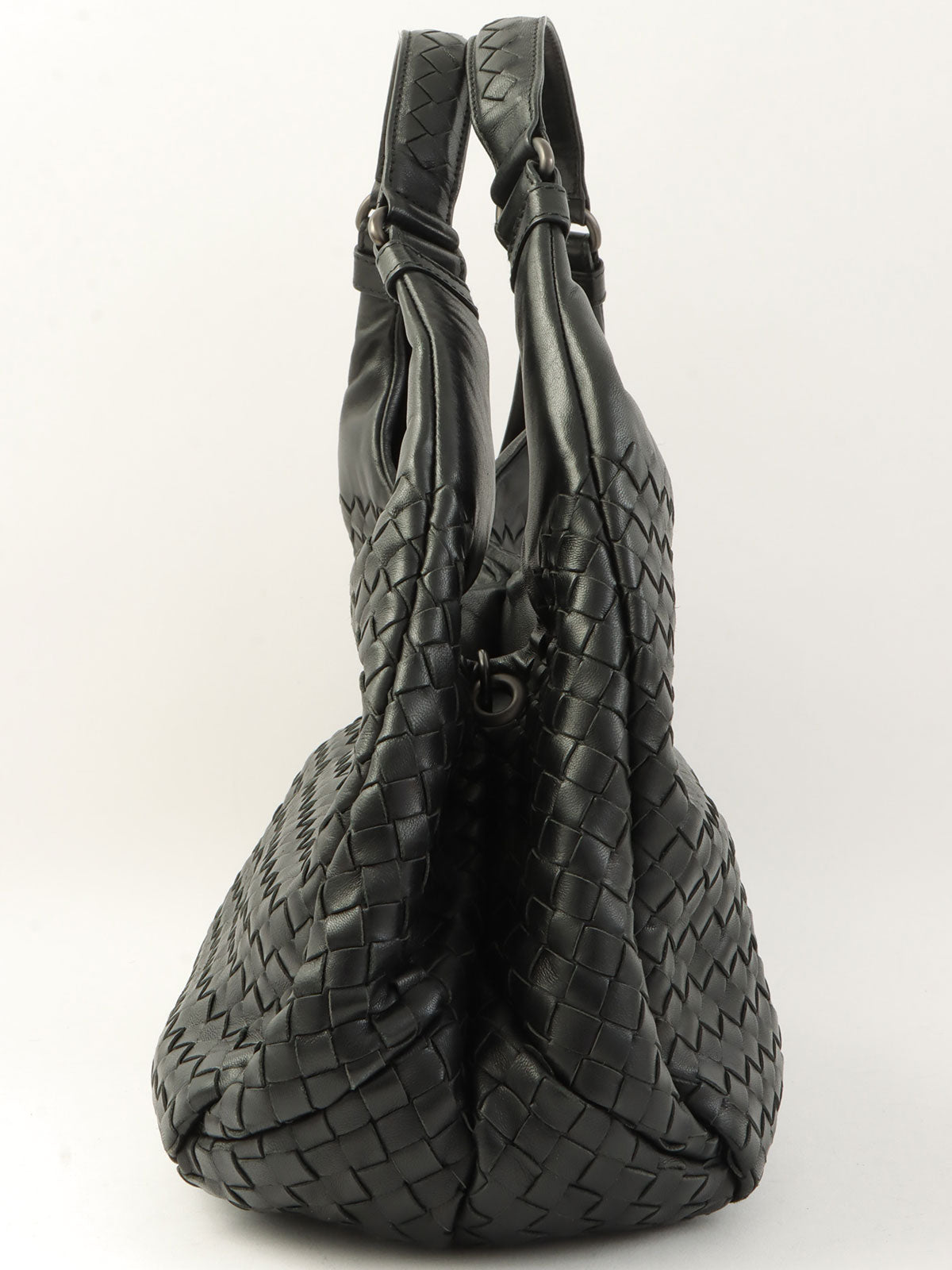 Intrecciato Handbag in Black