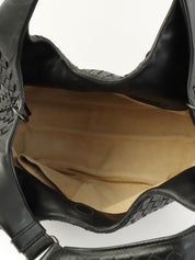 Intrecciato Handbag in Black