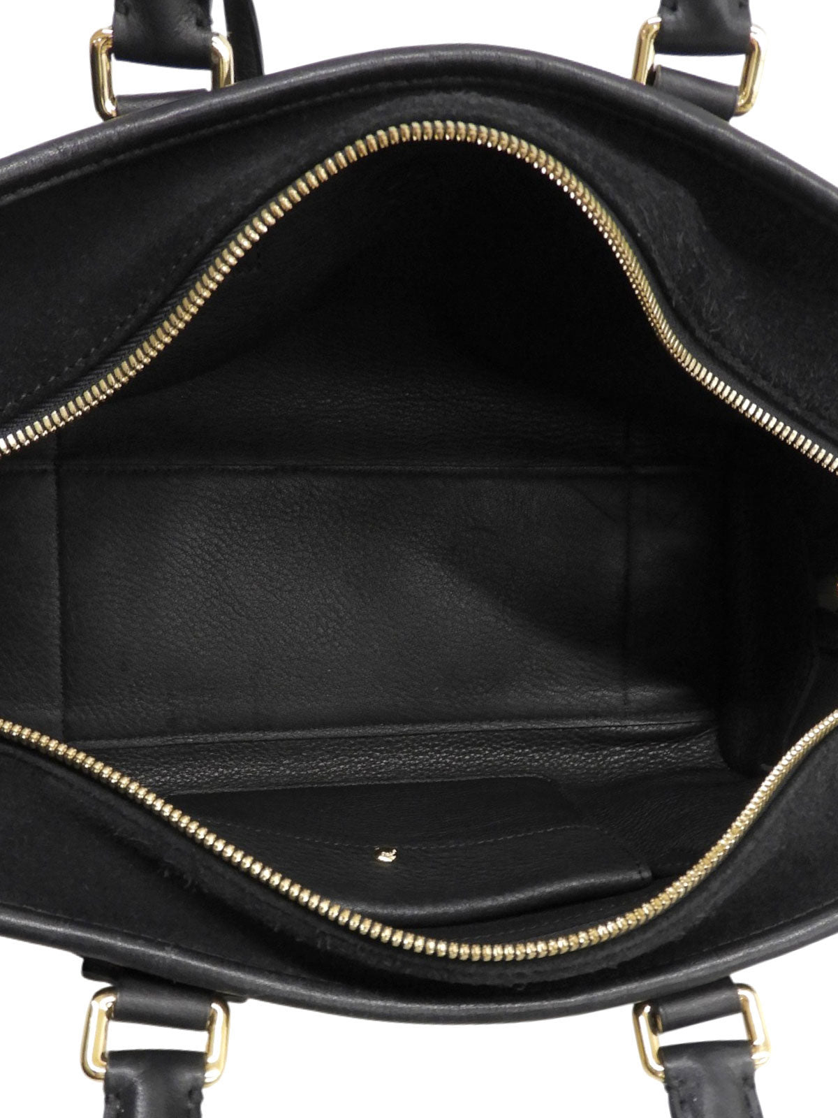 Suede Anagram Amazona Handbag Black