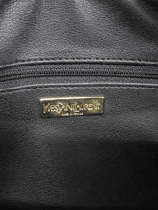 Y-cut Logo Charm Shoulder Bag Navy