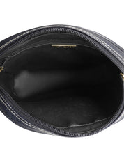 Y-cut Logo Charm Shoulder Bag Navy