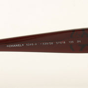 Camellia CC Mark Sunglasses, Bordeaux