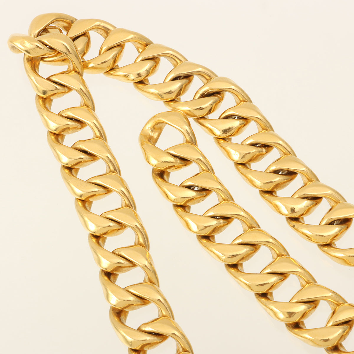 Perfume Bottle Motif Chain Belt Gold
