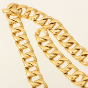 Perfume Bottle Motif Chain Belt Gold