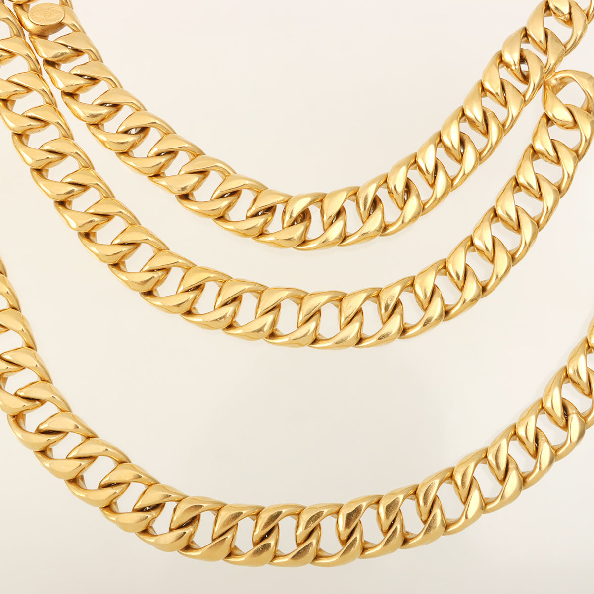 Perfume Bottle Motif Chain Belt Gold