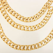 Perfume Bottle Motif Chain Belt Gold