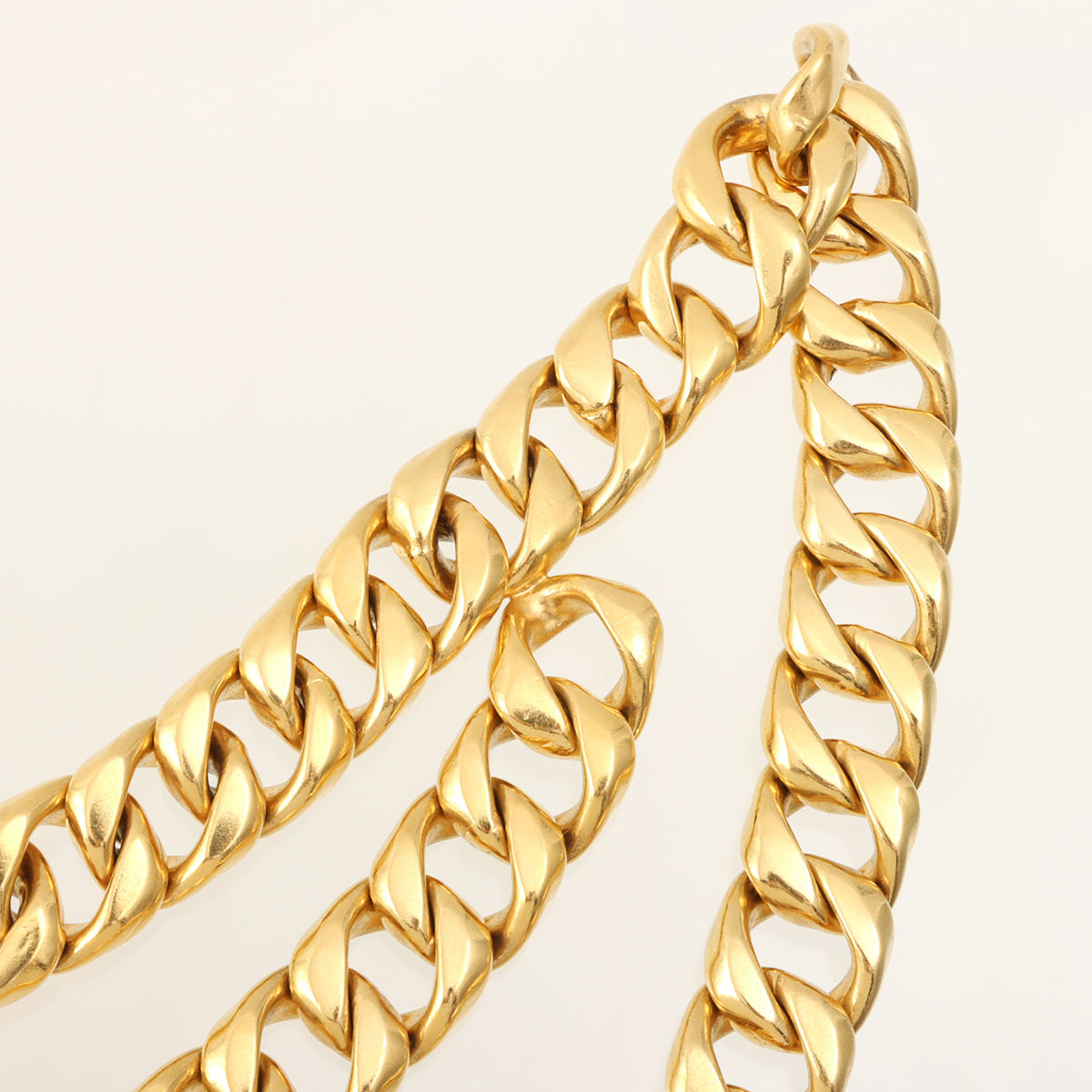 Perfume Bottle Motif Chain Belt Gold