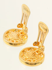 Round Triomphe Motif Necklace in Gold