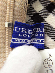 米色 Nova 格纹无袖迷你连衣裙