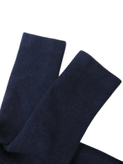 ウールロングコート ネイビー