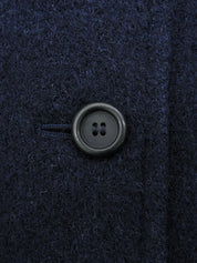 ウールロングコート ネイビー