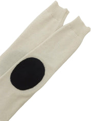Cashmere Knit Top #38 Ivory/Navy