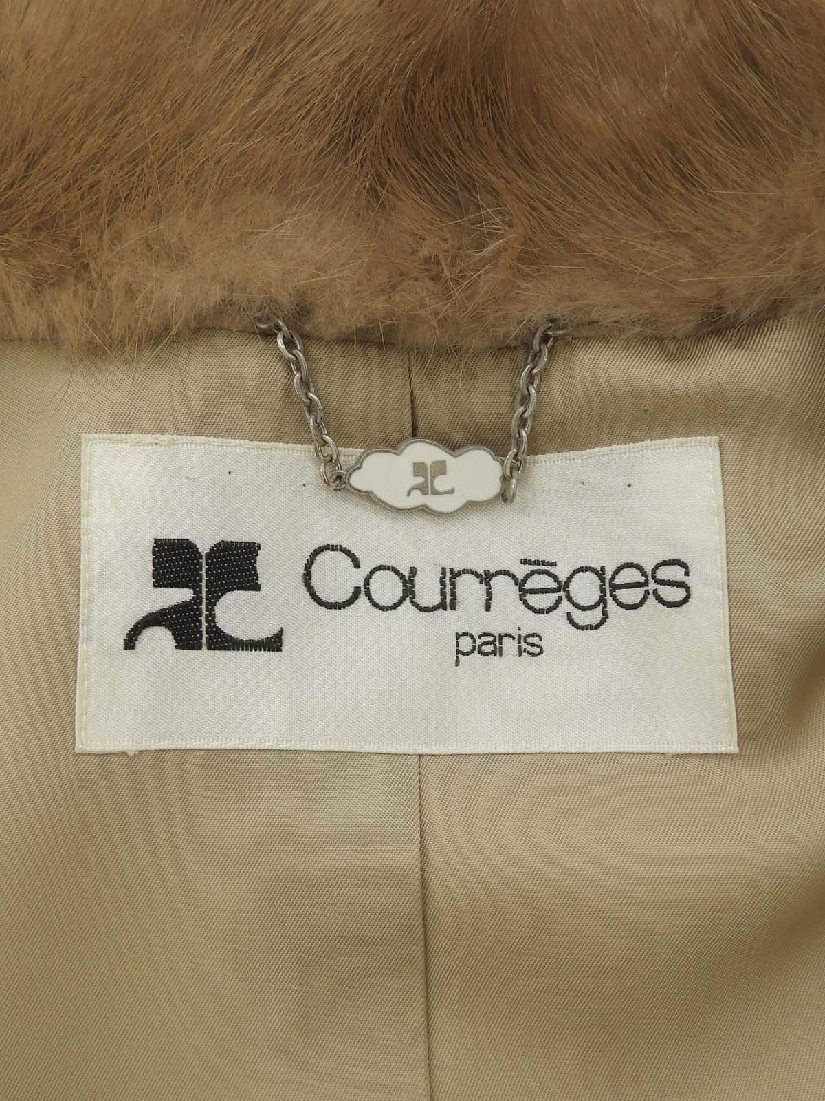 ファーウールロングコート ベージュ #9