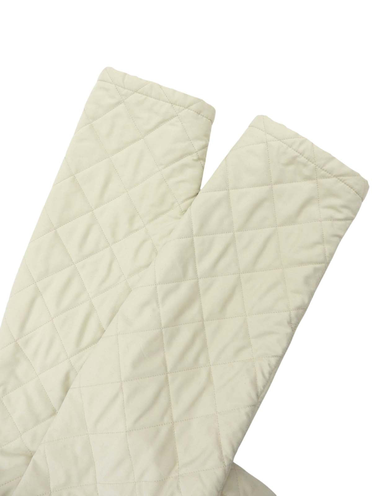 米色/棕色绗缝 Gancini 拉链外套