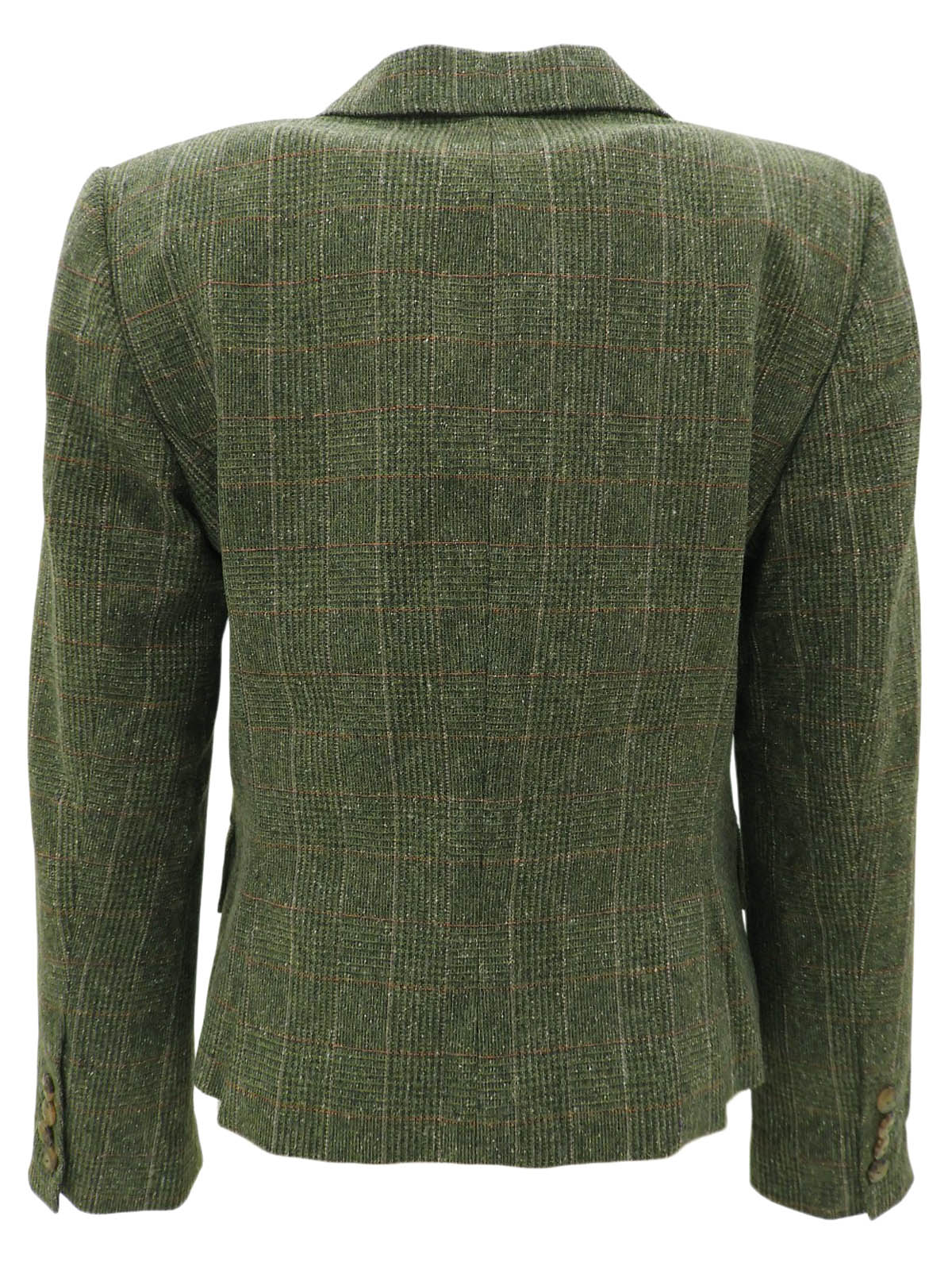 チェックパターンジャケット カーキ