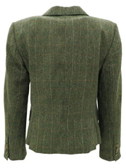 チェックパターンジャケット カーキ