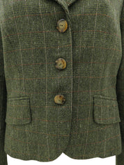 チェックパターンジャケット カーキ