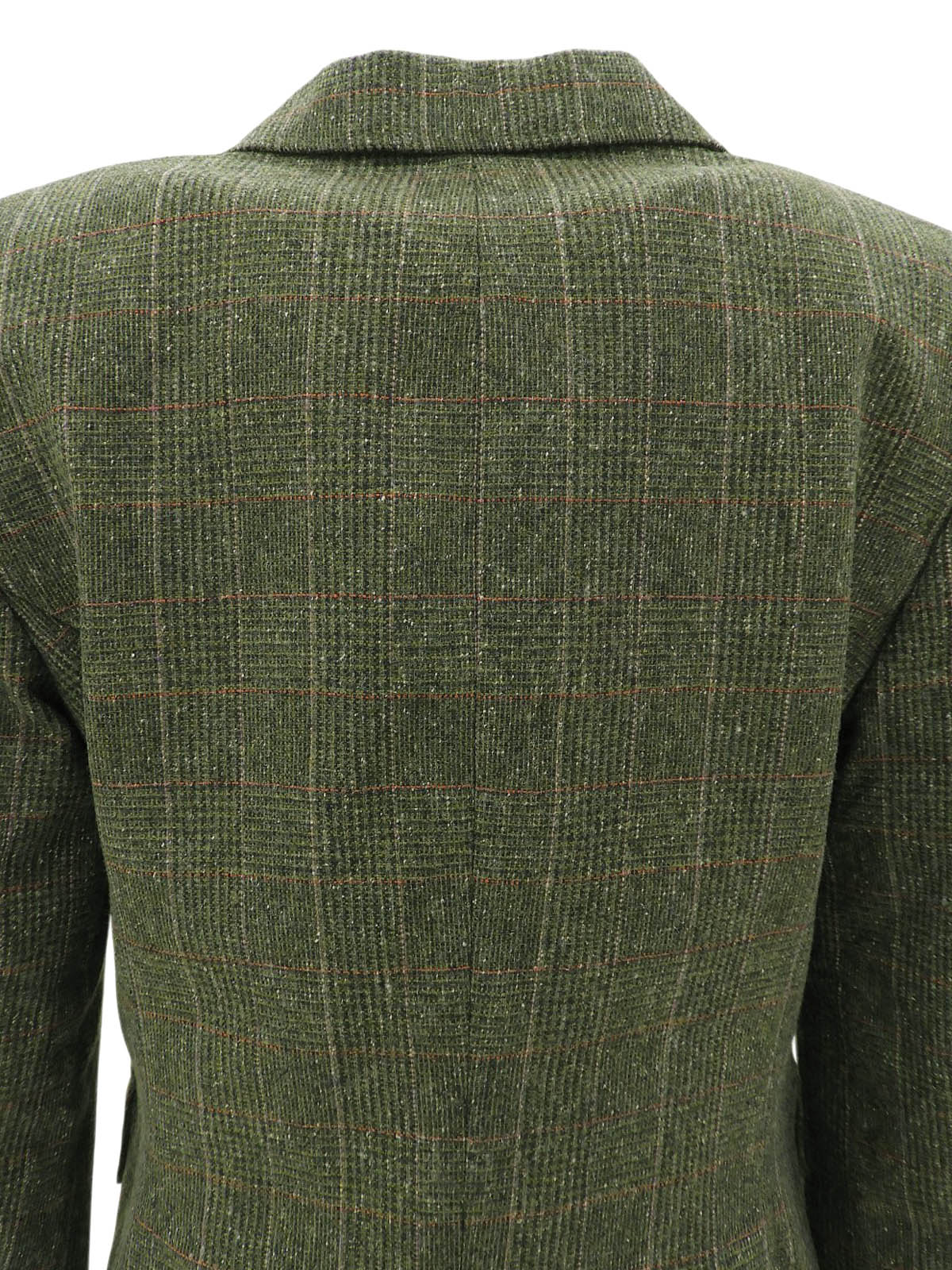 チェックパターンジャケット カーキ