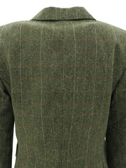 チェックパターンジャケット カーキ