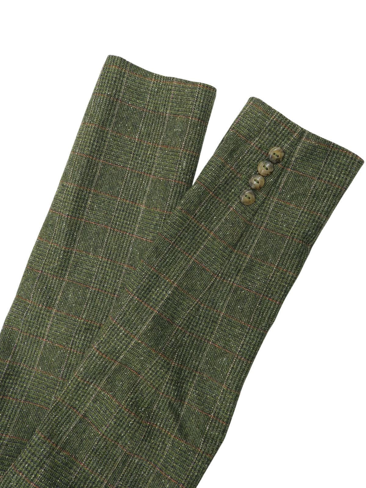 チェックパターンジャケット カーキ