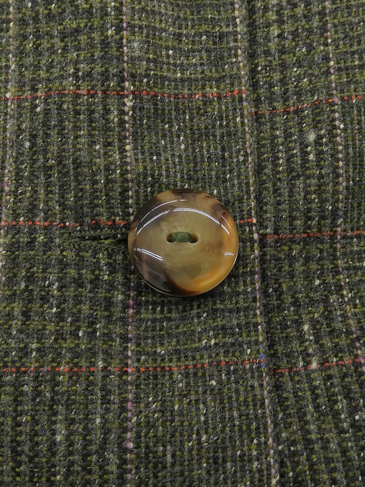 チェックパターンジャケット カーキ