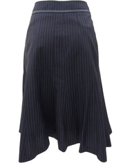 海军蓝/浅蓝色条纹图案Logo纽扣套装