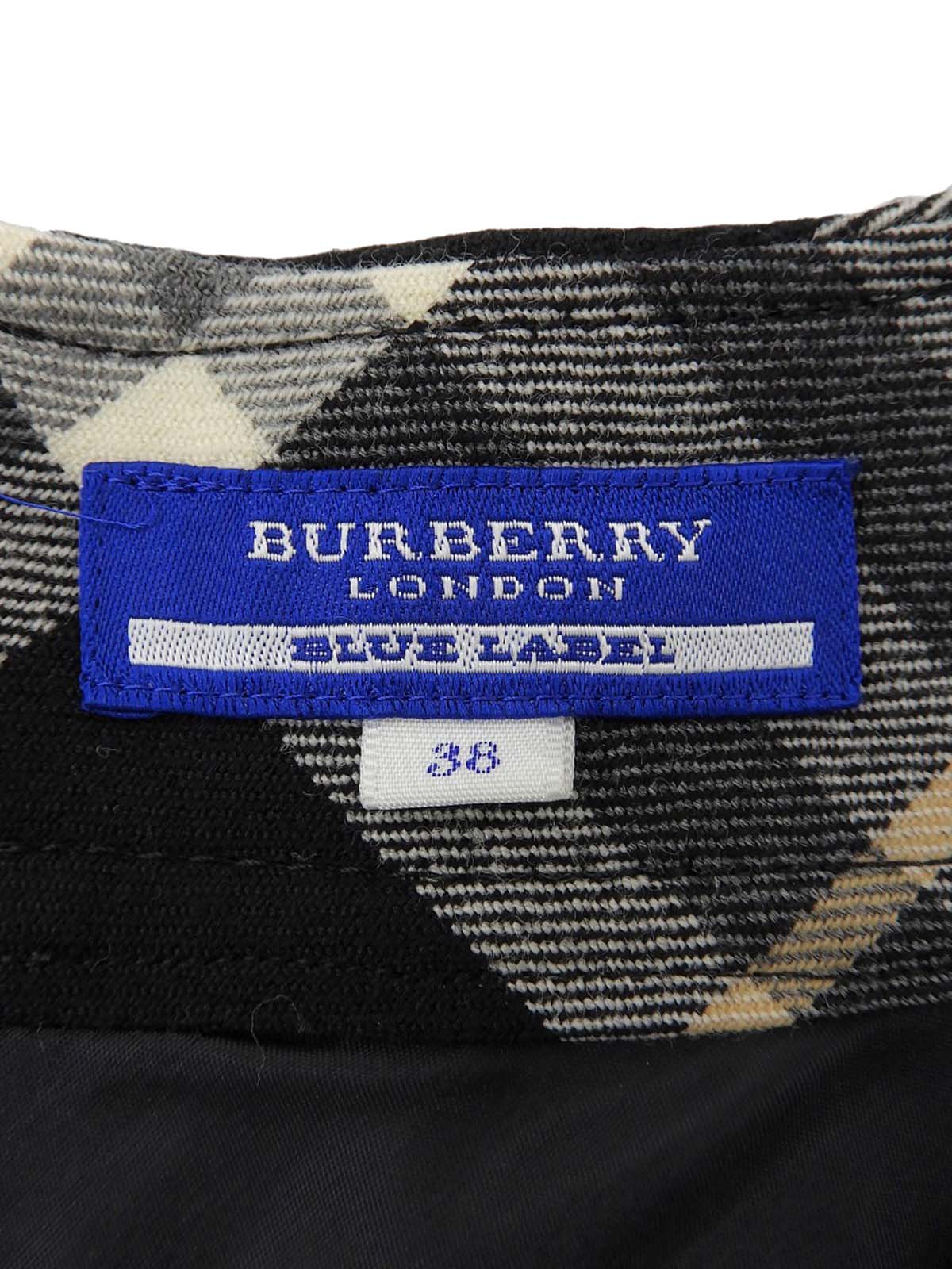 Check Pattern Dress in Black/Multi