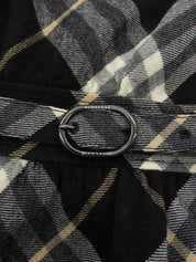 Check Pattern Dress in Black/Multi