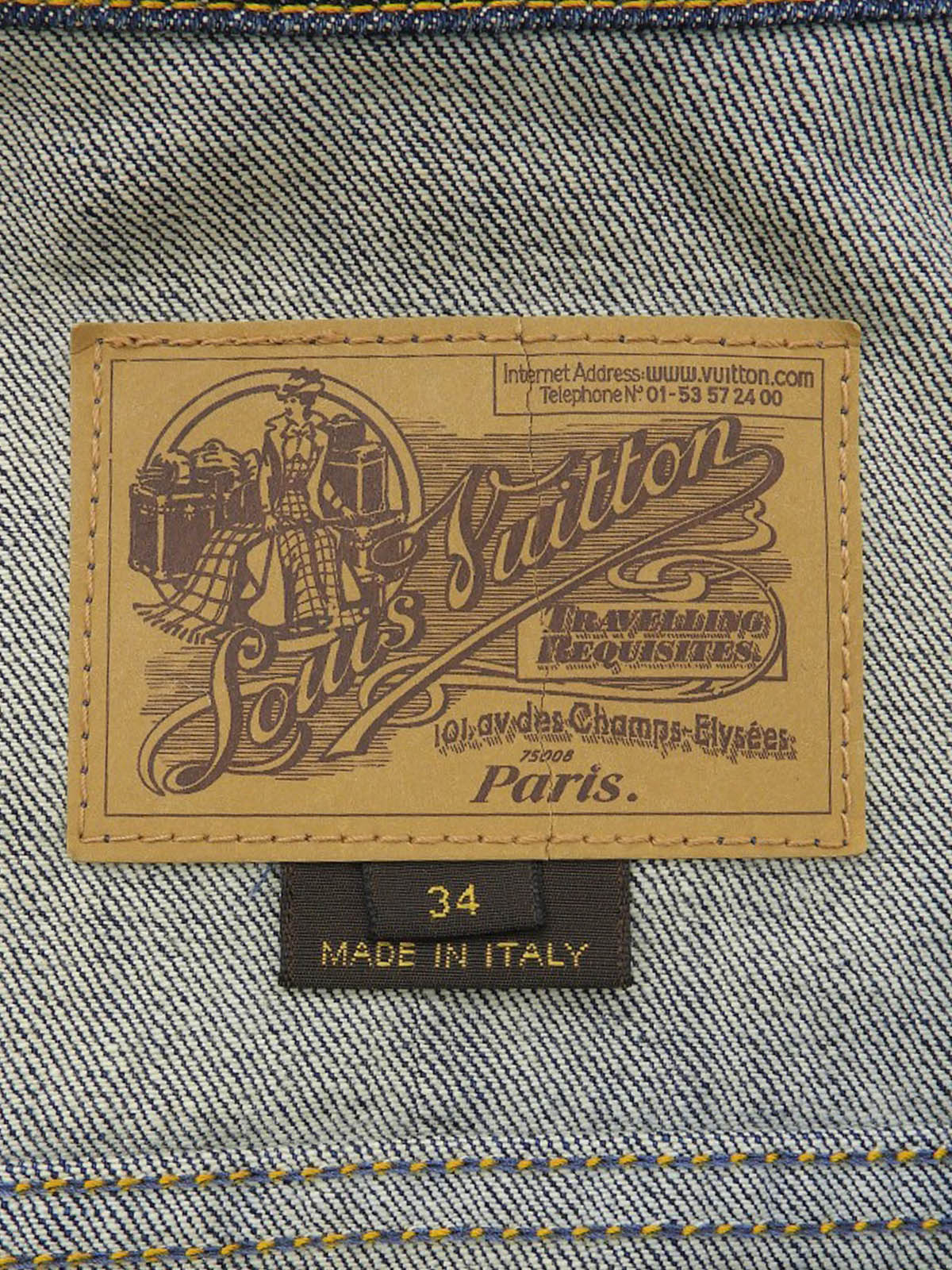 Denim Logo Button Jacket Indigo #34