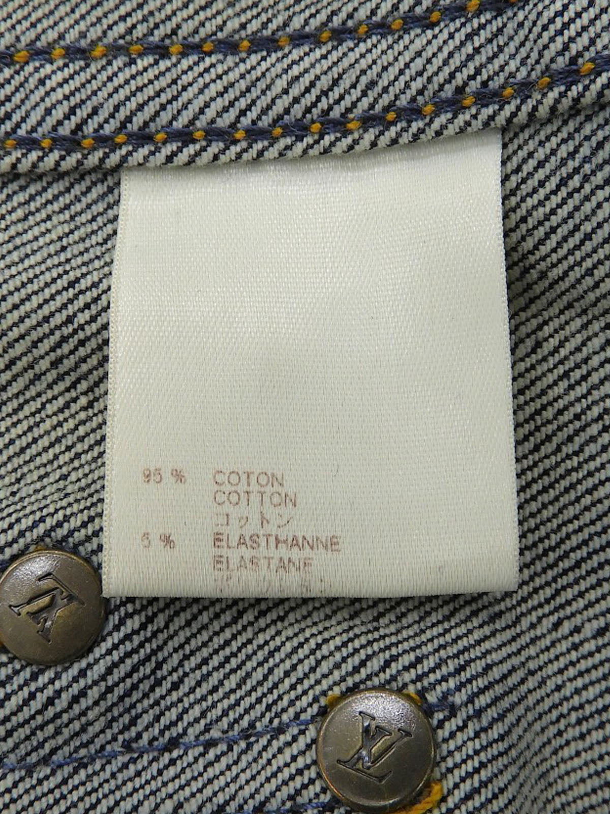 Denim Logo Button Jacket Indigo #34