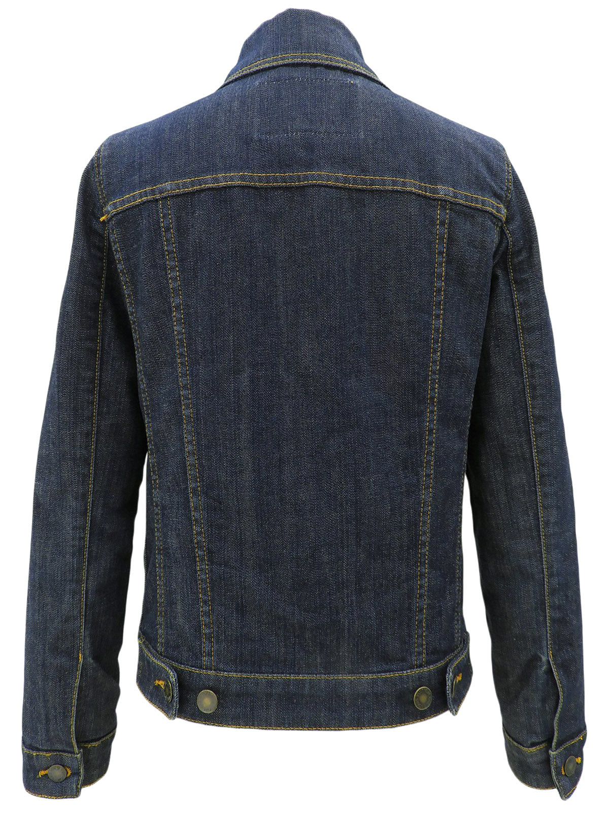 Denim Logo Button Jacket Indigo #34