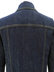 Denim Logo Button Jacket Indigo #34