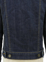 Denim Logo Button Jacket Indigo #34