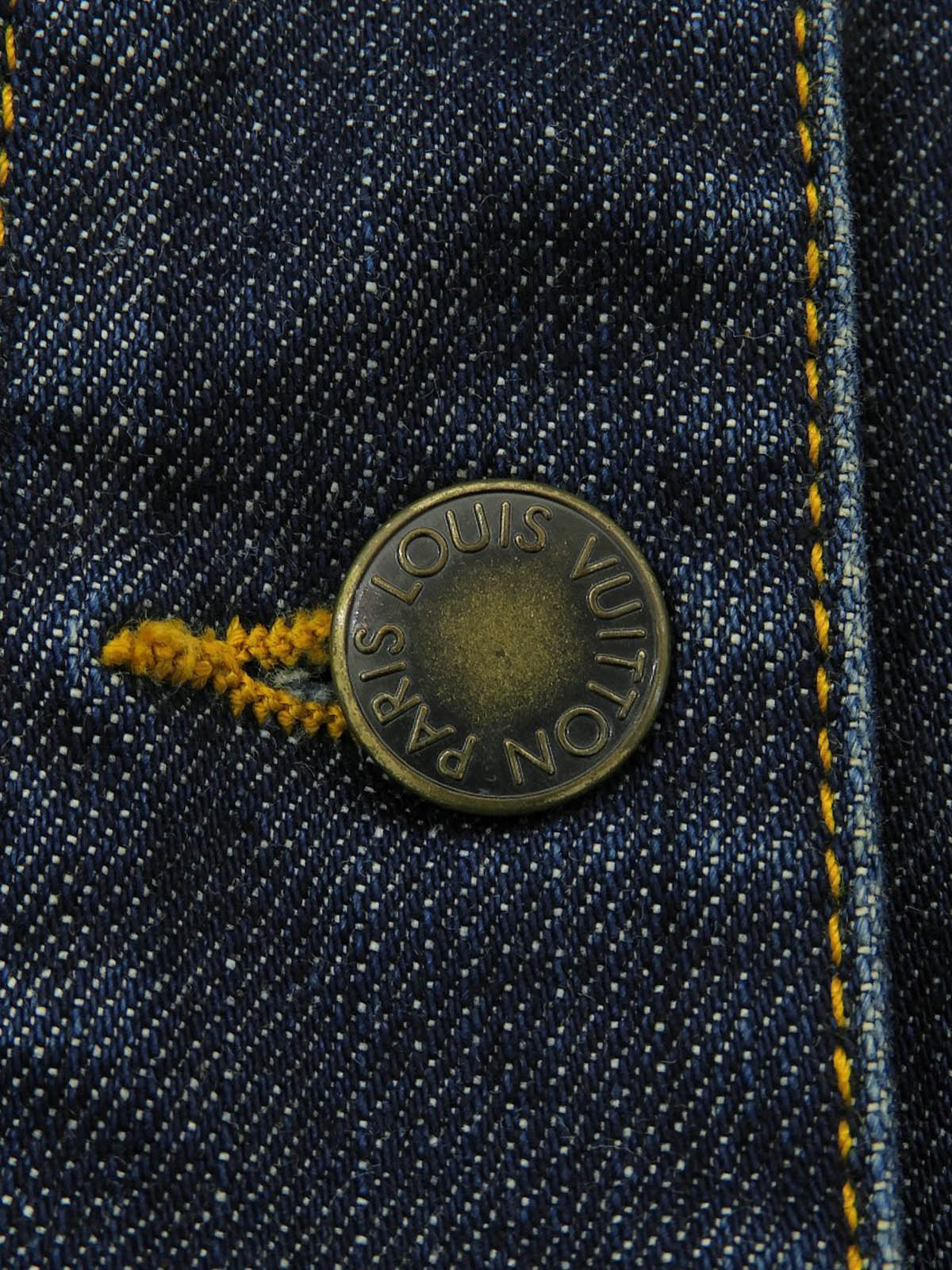 Denim Logo Button Jacket Indigo #34