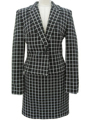 チェックパターンセットアップ ブラック/マルチ #26