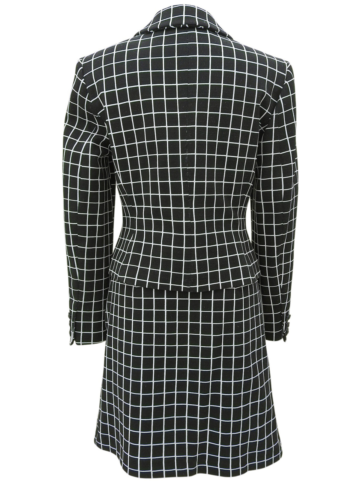 チェックパターンセットアップ ブラック/マルチ #26