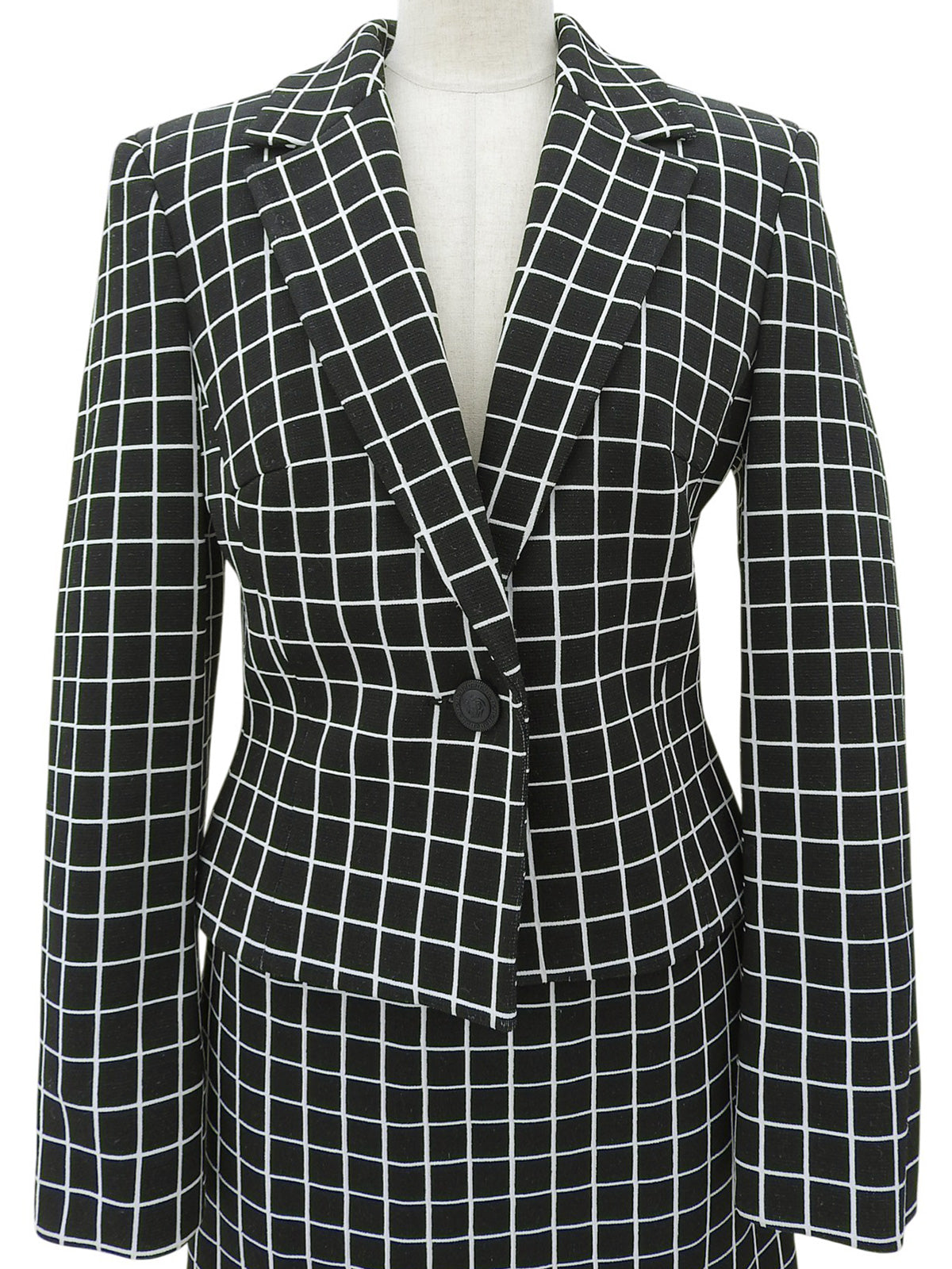 チェックパターンセットアップ ブラック/マルチ #26