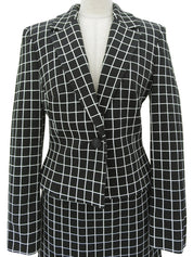 チェックパターンセットアップ ブラック/マルチ #26