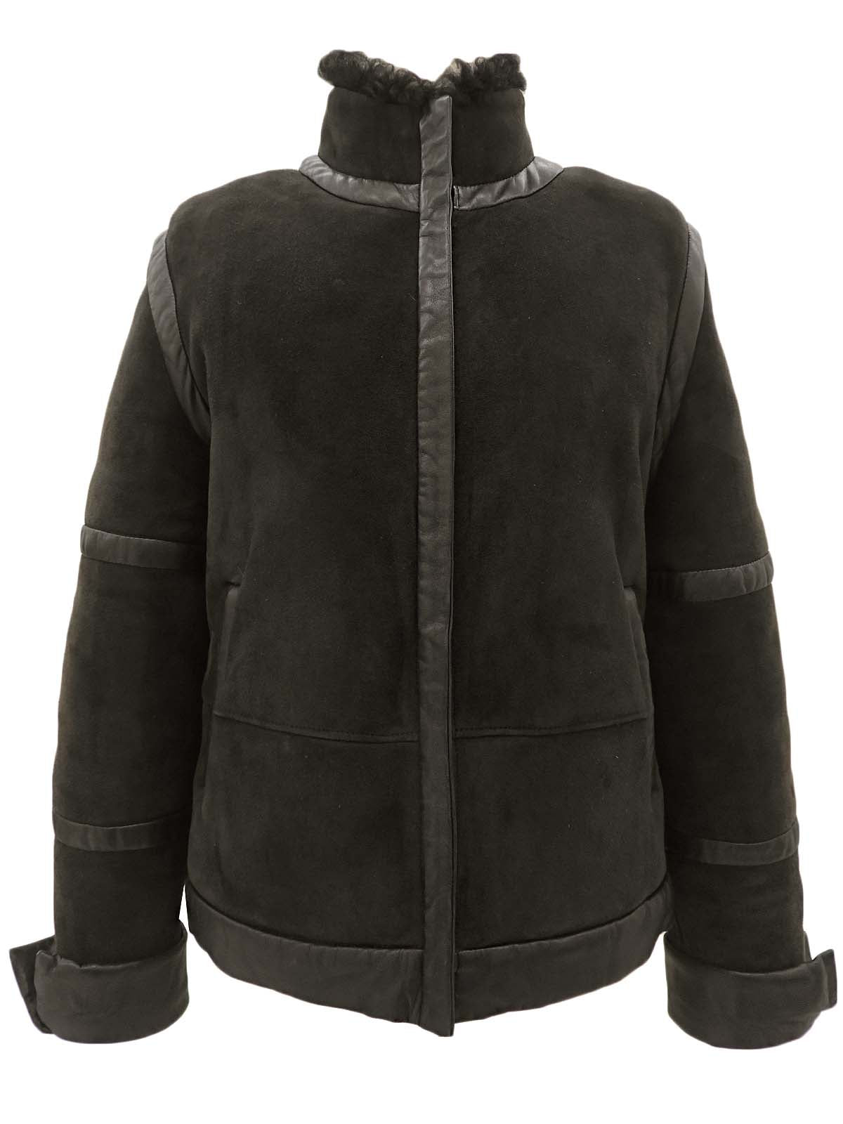 ムートンジャケット ブラック