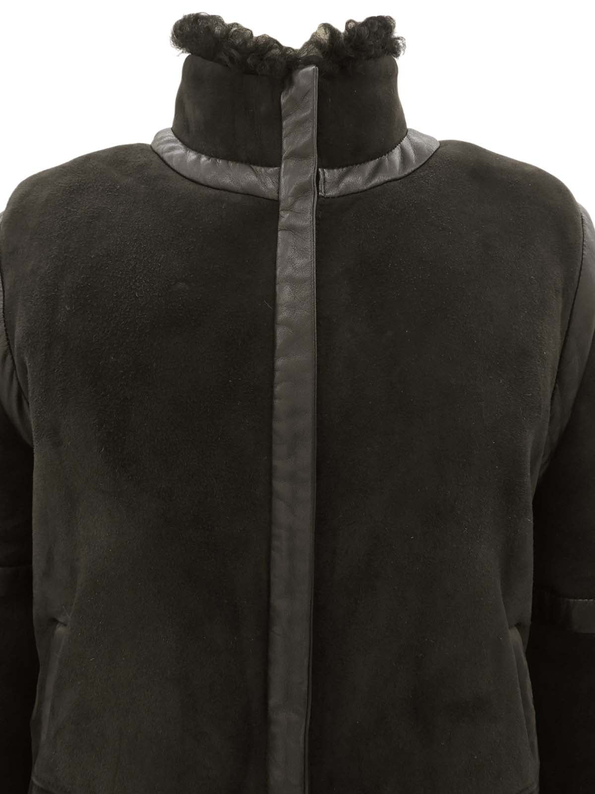 ムートンジャケット ブラック