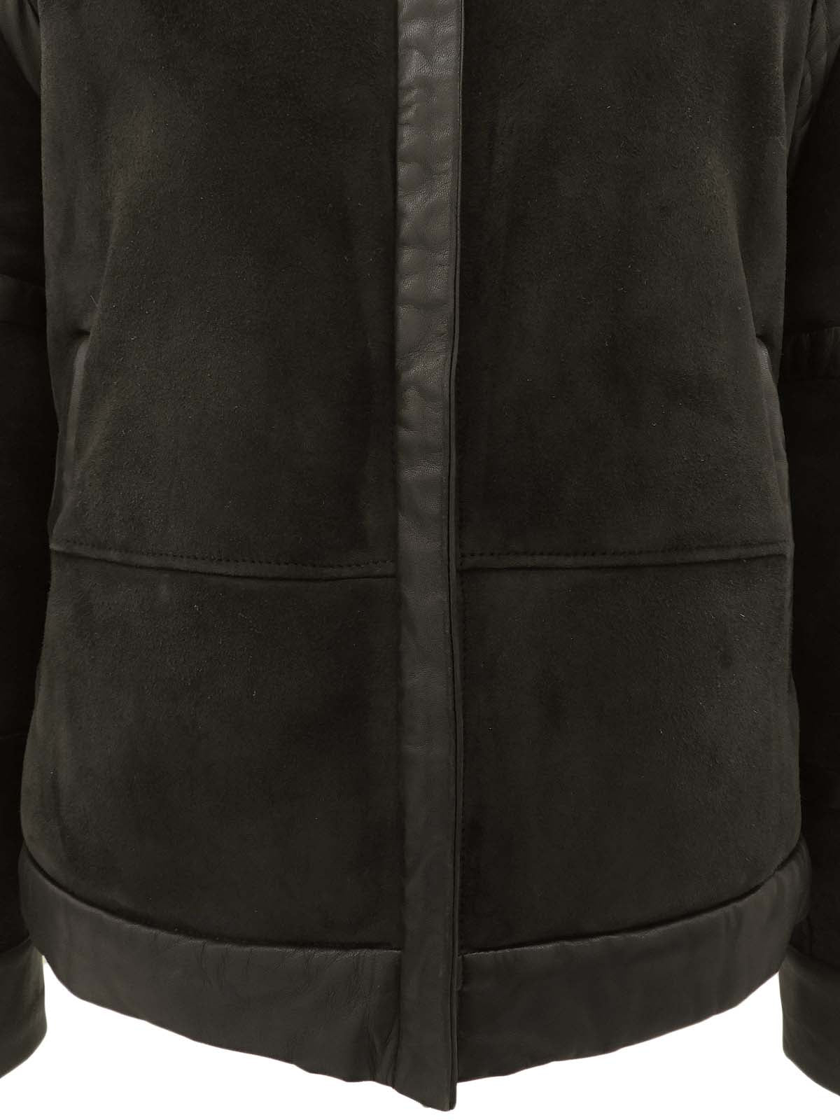 ムートンジャケット ブラック