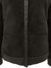 ムートンジャケット ブラック