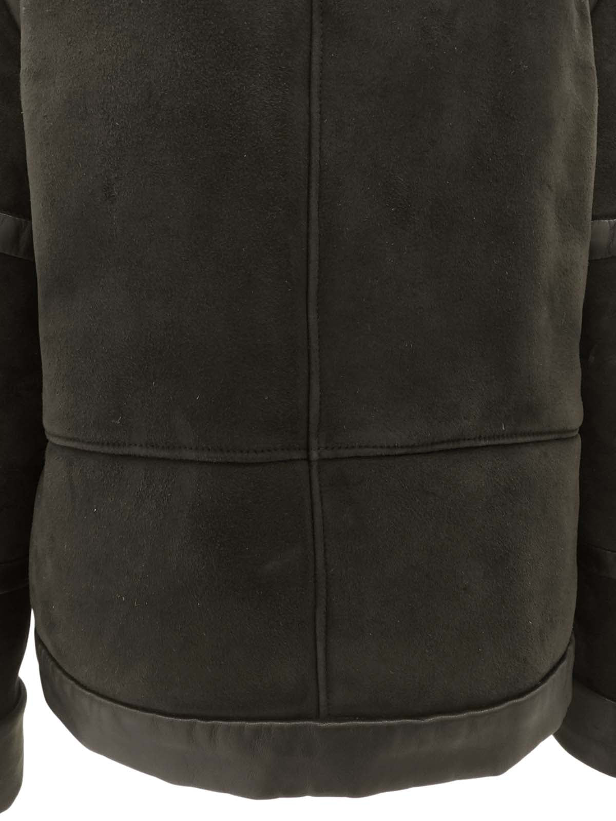 ムートンジャケット ブラック