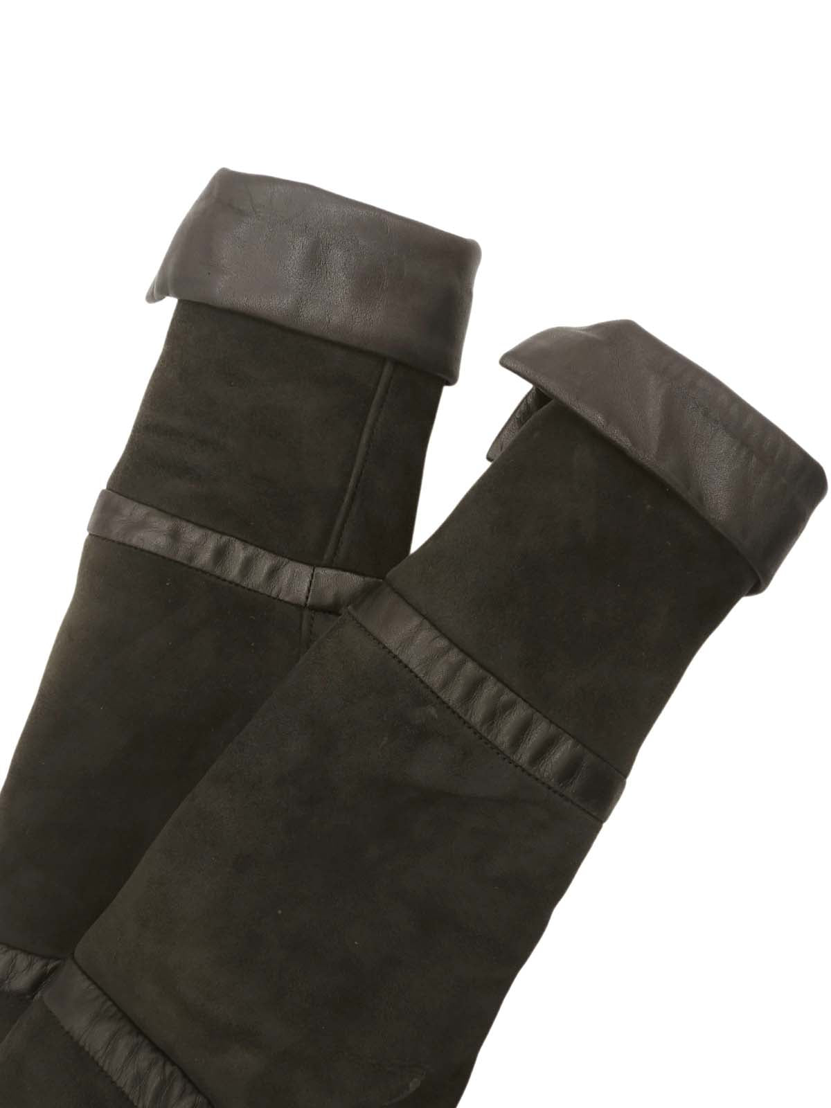 ムートンジャケット ブラック