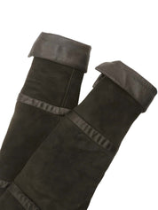 ムートンジャケット ブラック