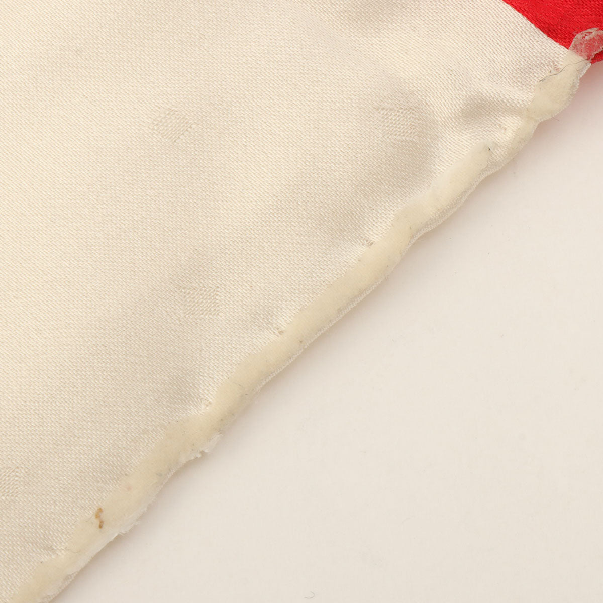 Logo Ribbon Motif Scarf White/Red