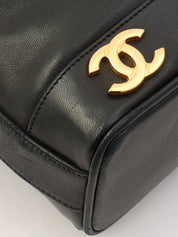 1992年頃製 6CCマークプレート巾着ショルダーバックミニ ブラック