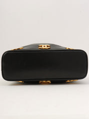 1992年頃製 6CCマークプレート巾着ショルダーバックミニ ブラック