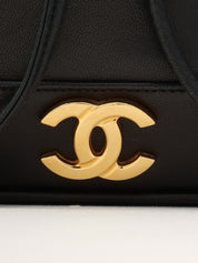 1992年頃製 6CCマークプレート巾着ショルダーバックミニ ブラック